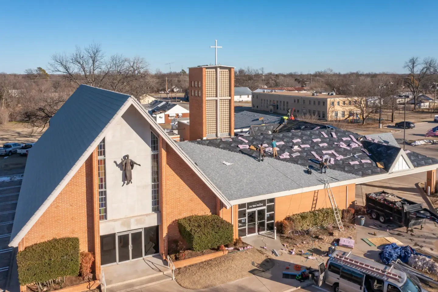 Duncan Catholic DURING DJI 0274