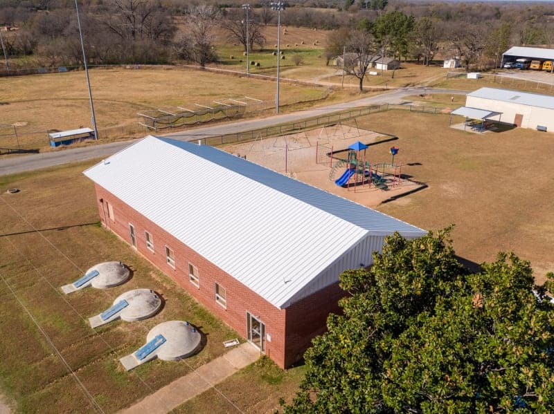 Standing seam metal roof renovation in Oklahoma