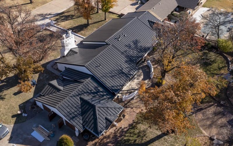 Residential Standing Seam Metal Roof in Oklahoma