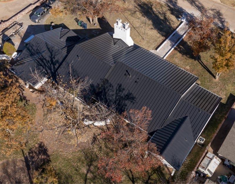 Residential Standing Seam Metal Roof in Oklahoma