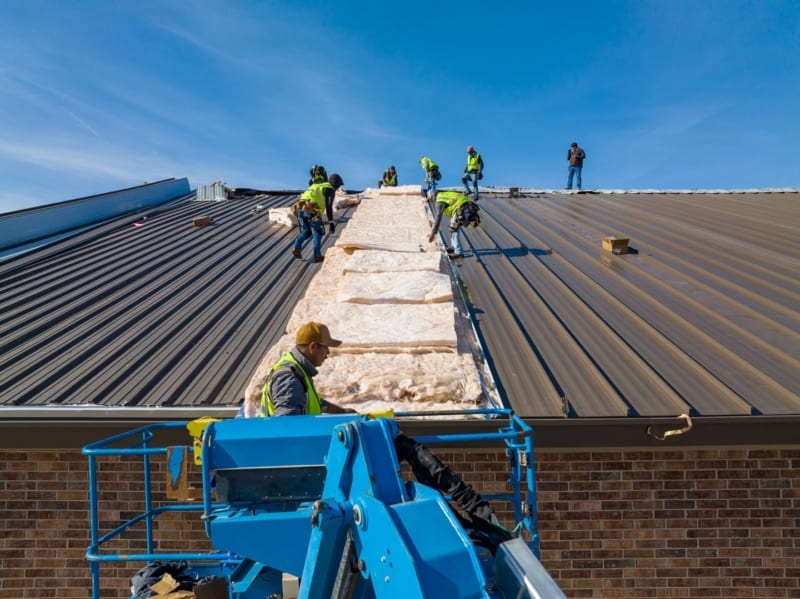 Standing Seam Metal Roof Installation