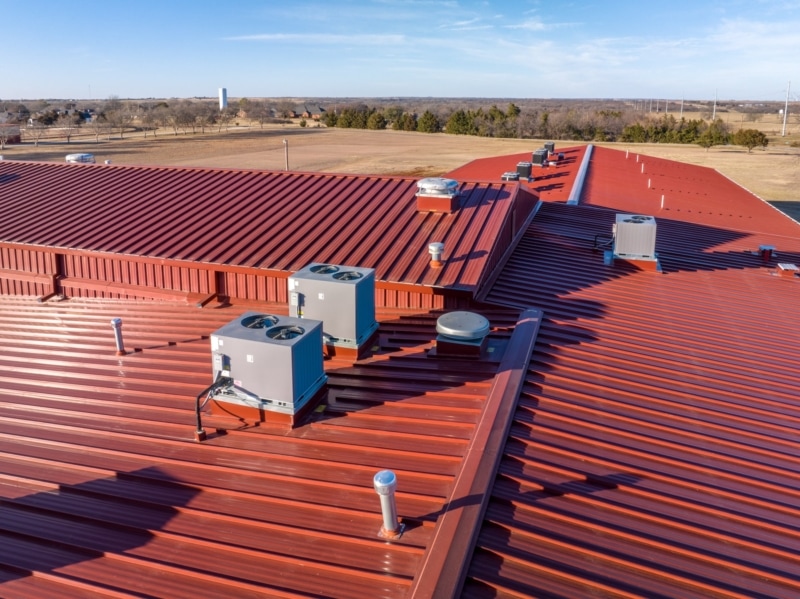 School campus roof replacement and HVAC system replacement
