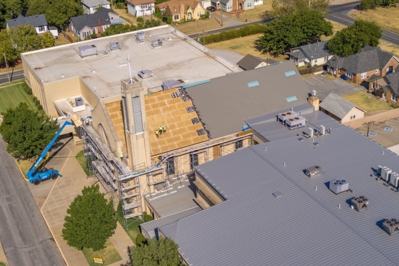First Baptist Church Duncan Shake Roof Repair