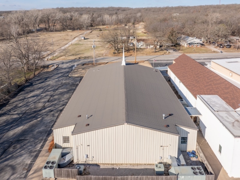 View Acres Baptist Church Roof Replacement, Guttering