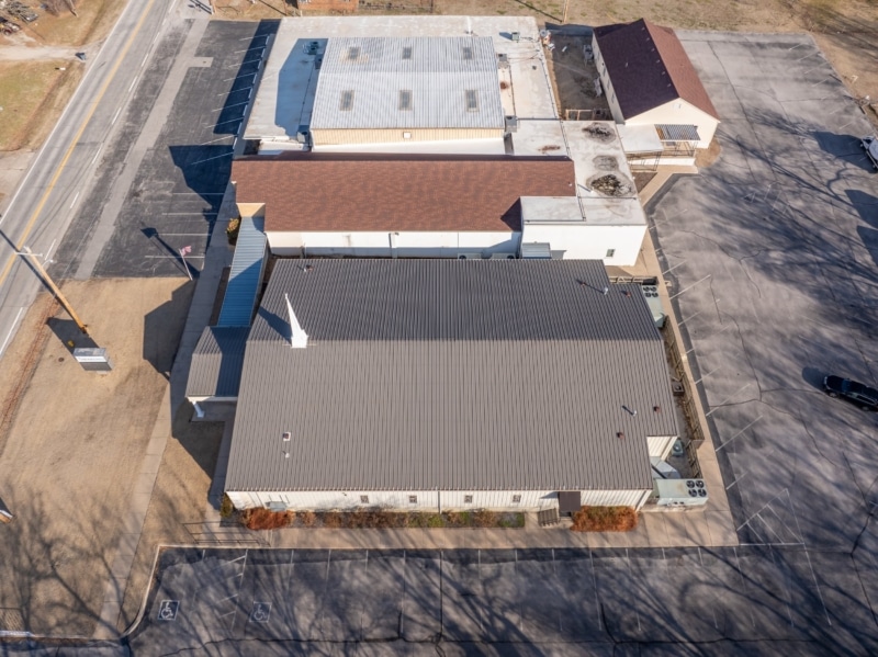 View Acres Baptist Church Roof Replacement, Guttering