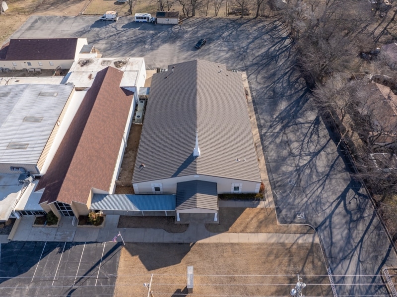 View Acres Baptist Church Roof Replacement, Guttering