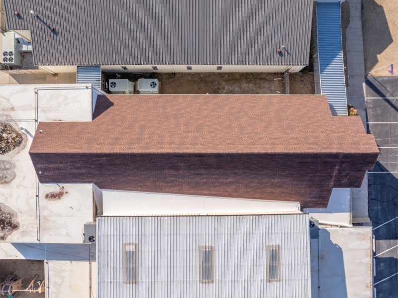 View Acres Baptist Church Roof Replacement, Guttering