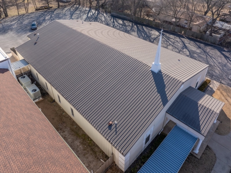 View Acres Baptist Church Roof Replacement, Guttering