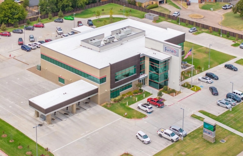 Flat Roof Replacement - Fort Sill Credit Union Headquarters