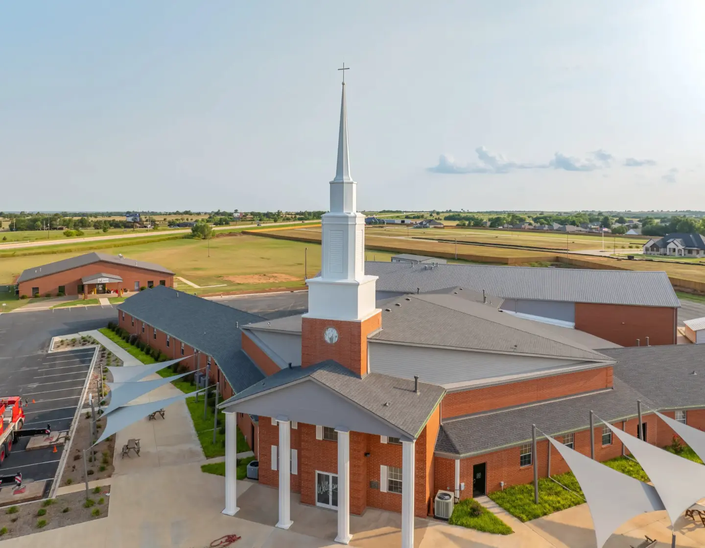 Completed church steeple