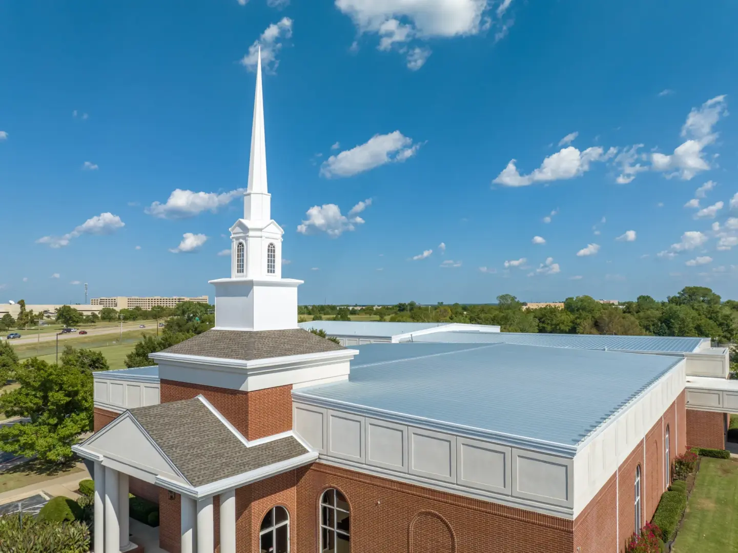 Completed church steeple