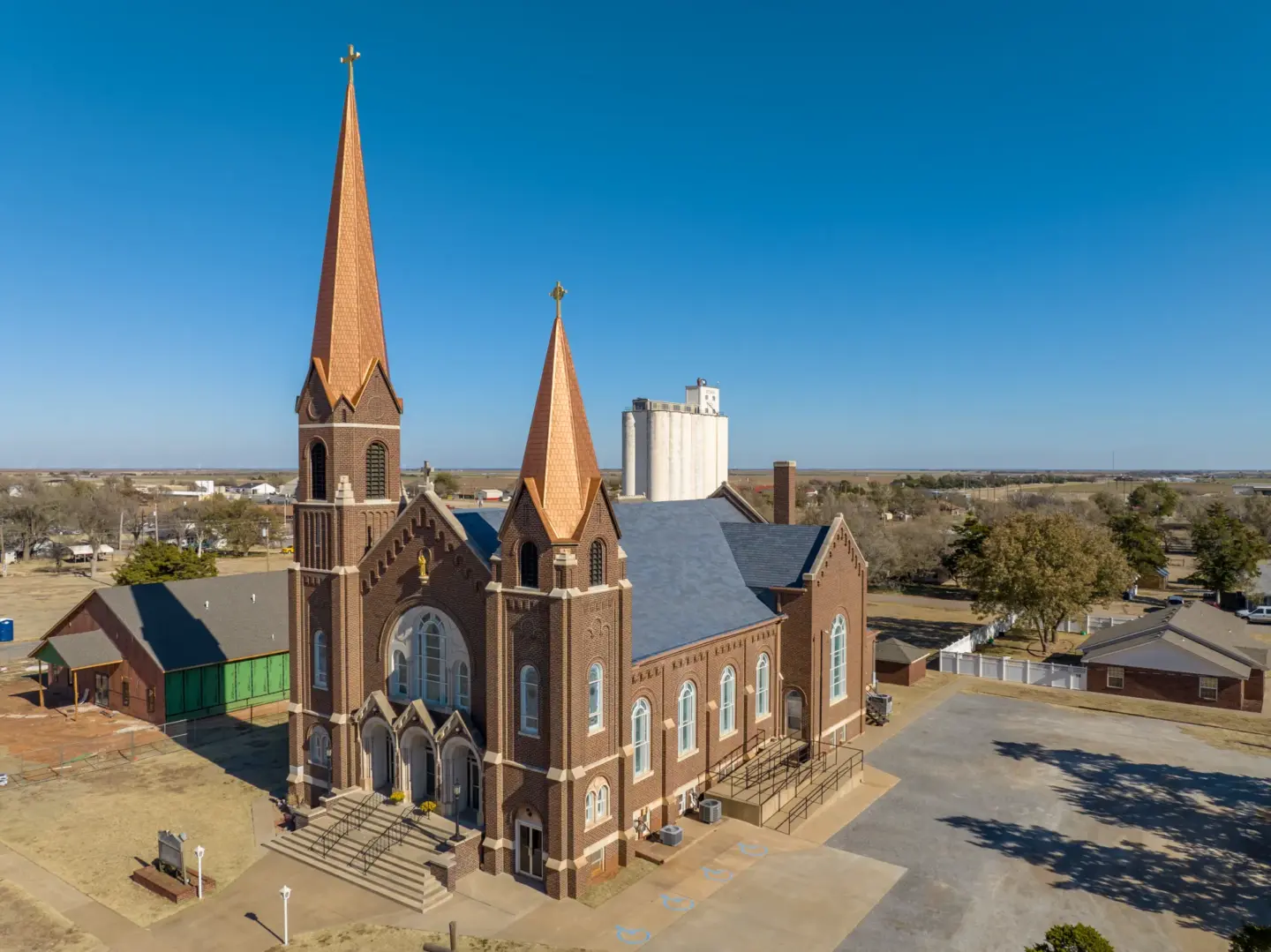 Completed roof project for a church