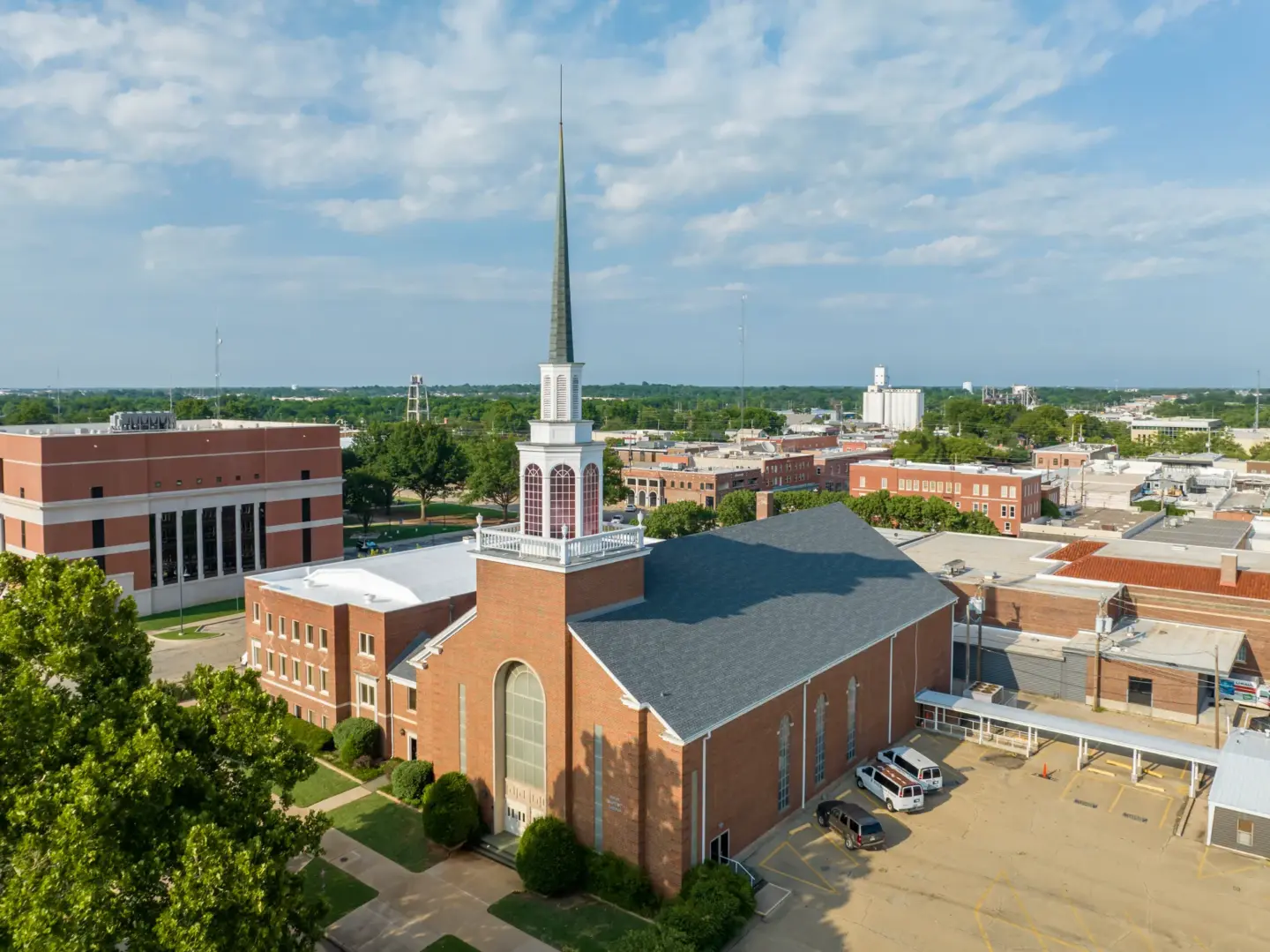 Completed church steeple