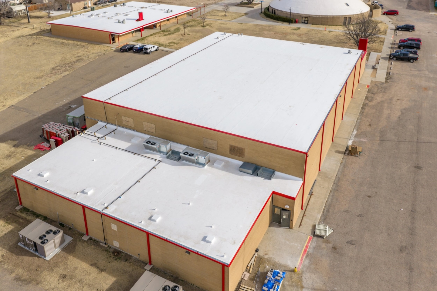 Texhoma Schools flat roof