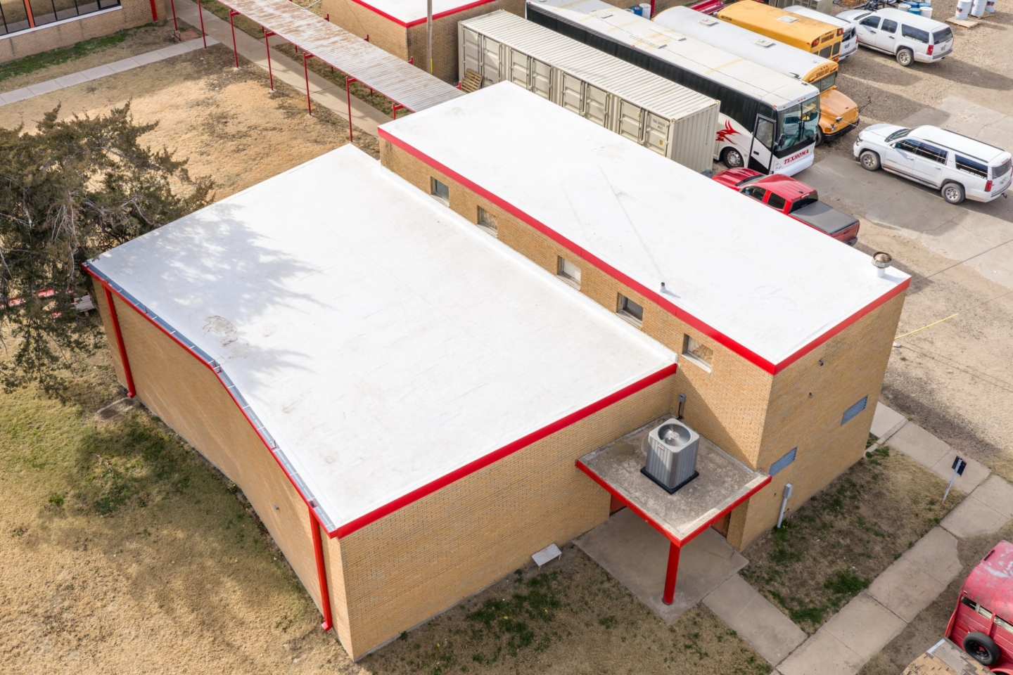 Texhoma Schools flat roof