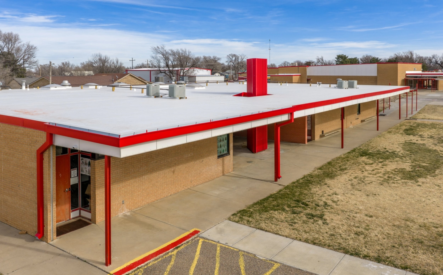 Texhoma Schools roof and gutters
